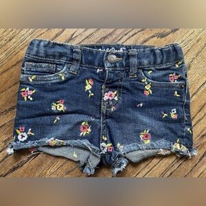 Cat & Jack Shorts - Girl's Size 4T - Blue Denim Floral Design